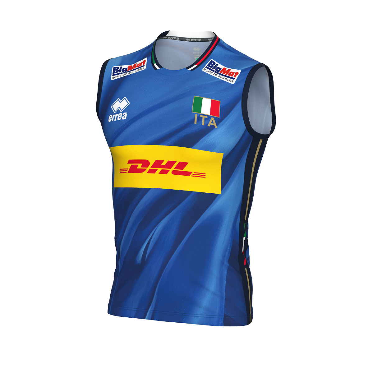 ERREA' MAGLIA NAZIONALE ITALIANA VOLLEY 1^MG GARA UNISEX AZZURRO BLU