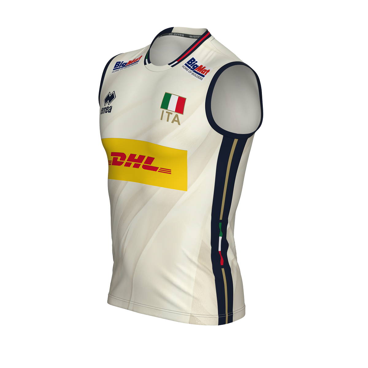 ERREA' MAGLIA NAZIONALE ITALIANA VOLLEY 2^MG GARA UNISEX AVORIO BLU