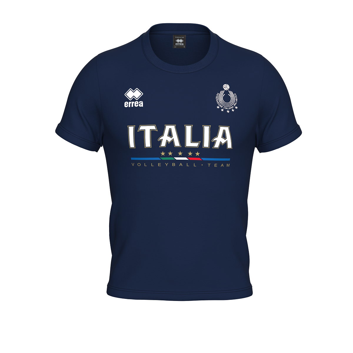 ERREA' NAZIONALE ITALIANA VOLLEY T-SHIRT EVO UNISEX JR BLU