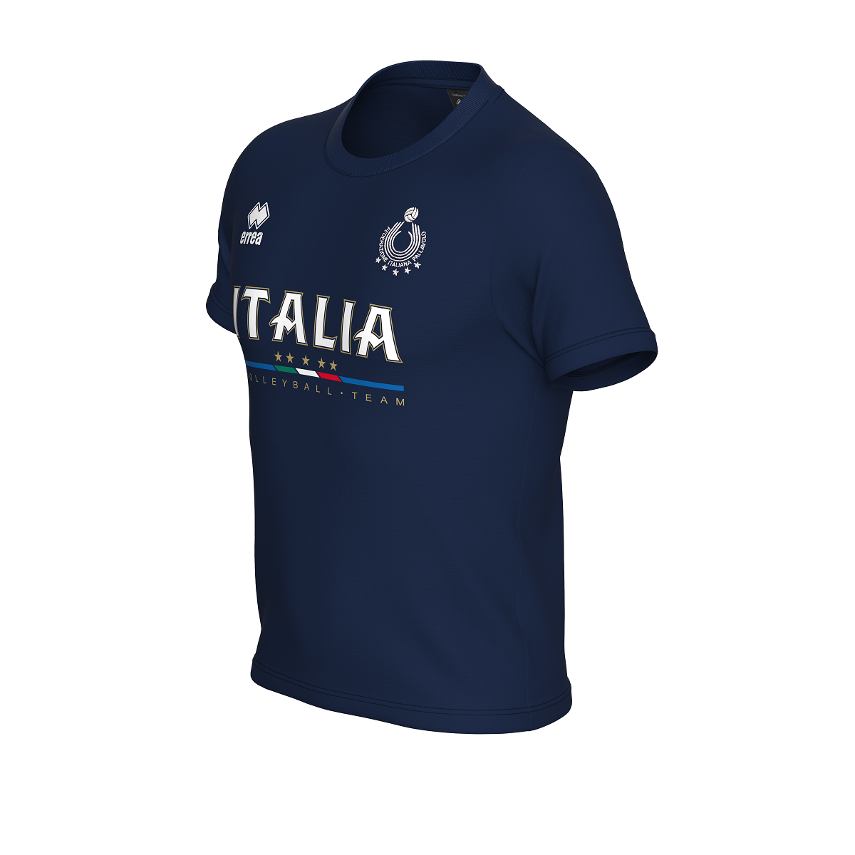 ERREA' NAZIONALE ITALIANA VOLLEY T-SHIRT EVO UNISEX JR BLU