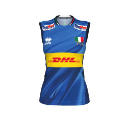 foto ERREA' MAGLIA NAZIONALE ITALIANA OFFICIAL DONNA FLAG BOX AZZURRO BLU