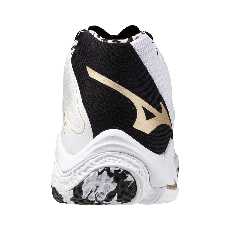 MIZUNO WAVE LIGHTNING Z8 MID WHITE BLACK GOLD