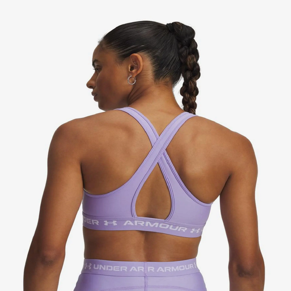 UNDER ARMOUR Reggiseno sportivo Armour Mid Crossback da donna lilla