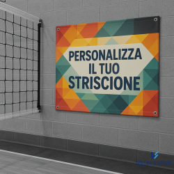 foto STRISCIONE IN POLIESTERE LEGGERO STAMPA IN SUBLIMATO "IL TUO DESIGN"