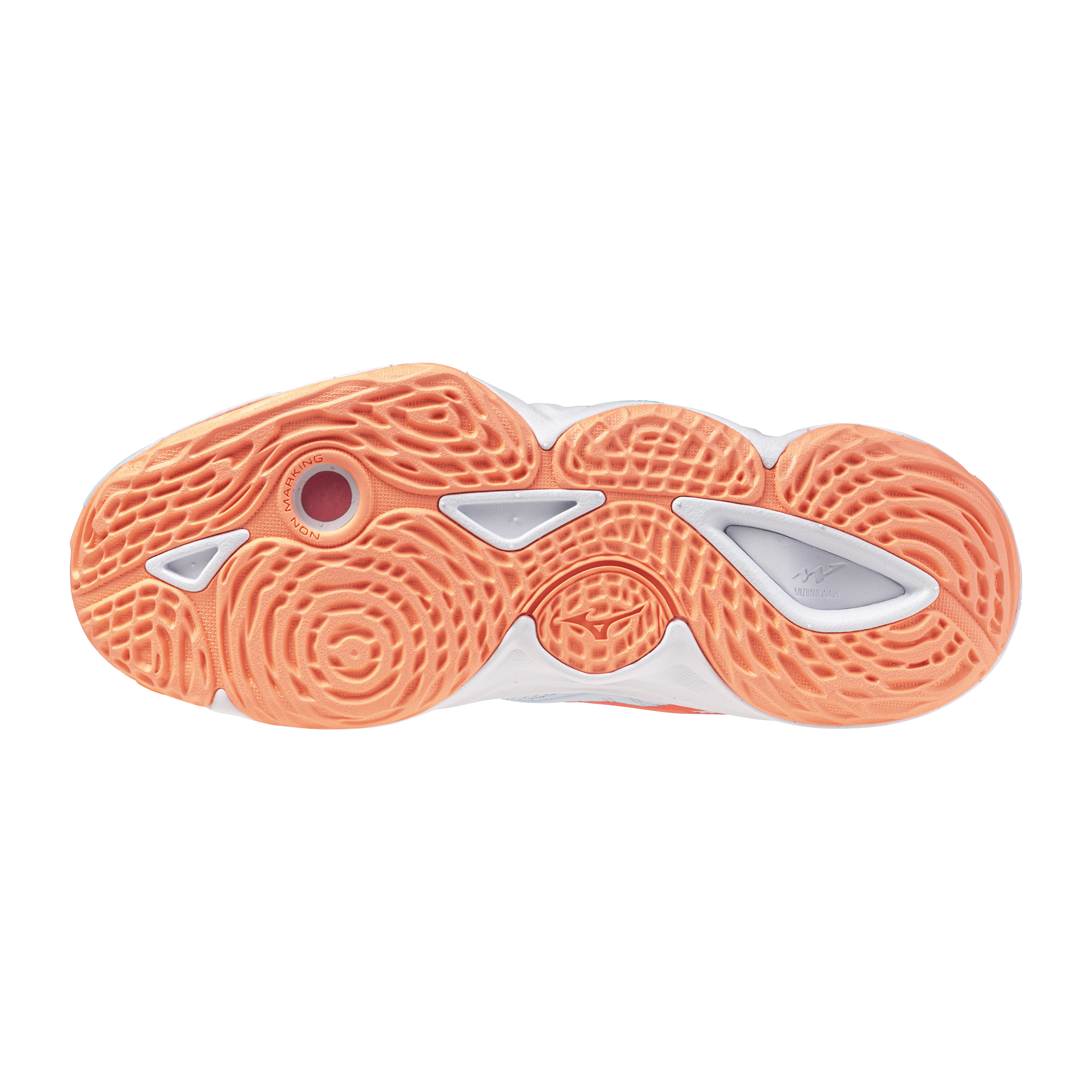 MIZUNO WAVE MOMENTUM ELITE W BLUE FINCH WHITE LAVA ORANGE